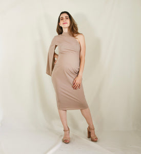 Vestido de maternidad Carola, beige