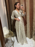 Vestido de maternidad, Nicole dorado