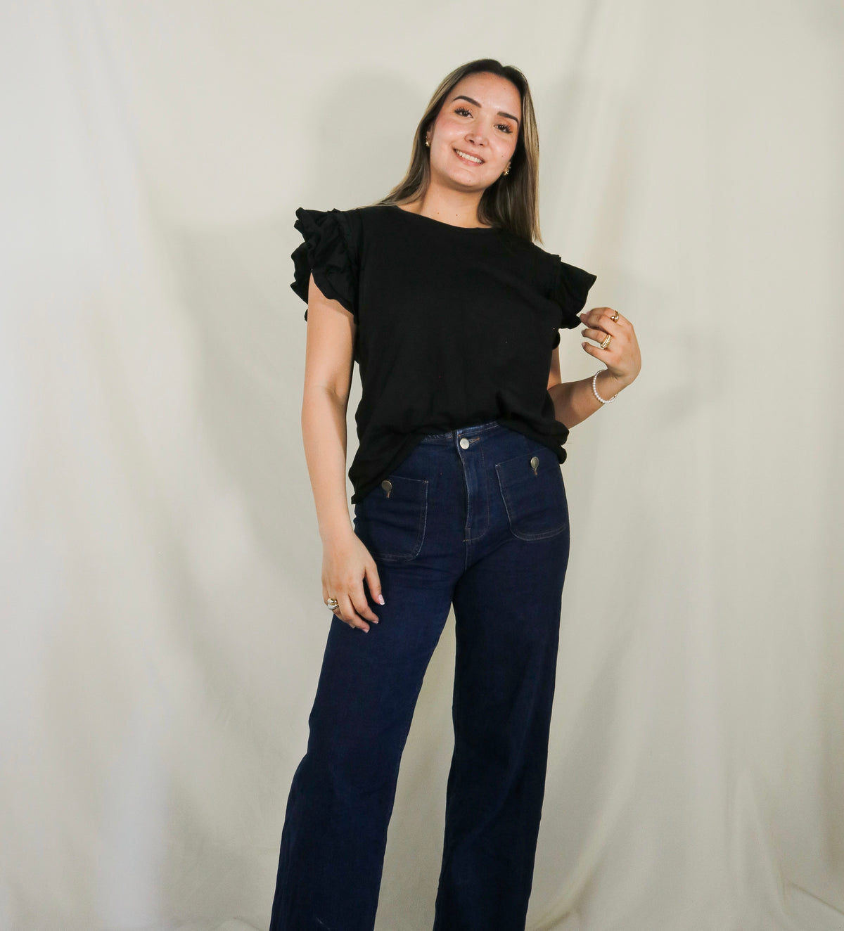 Nursing blouse, Adri black cotton