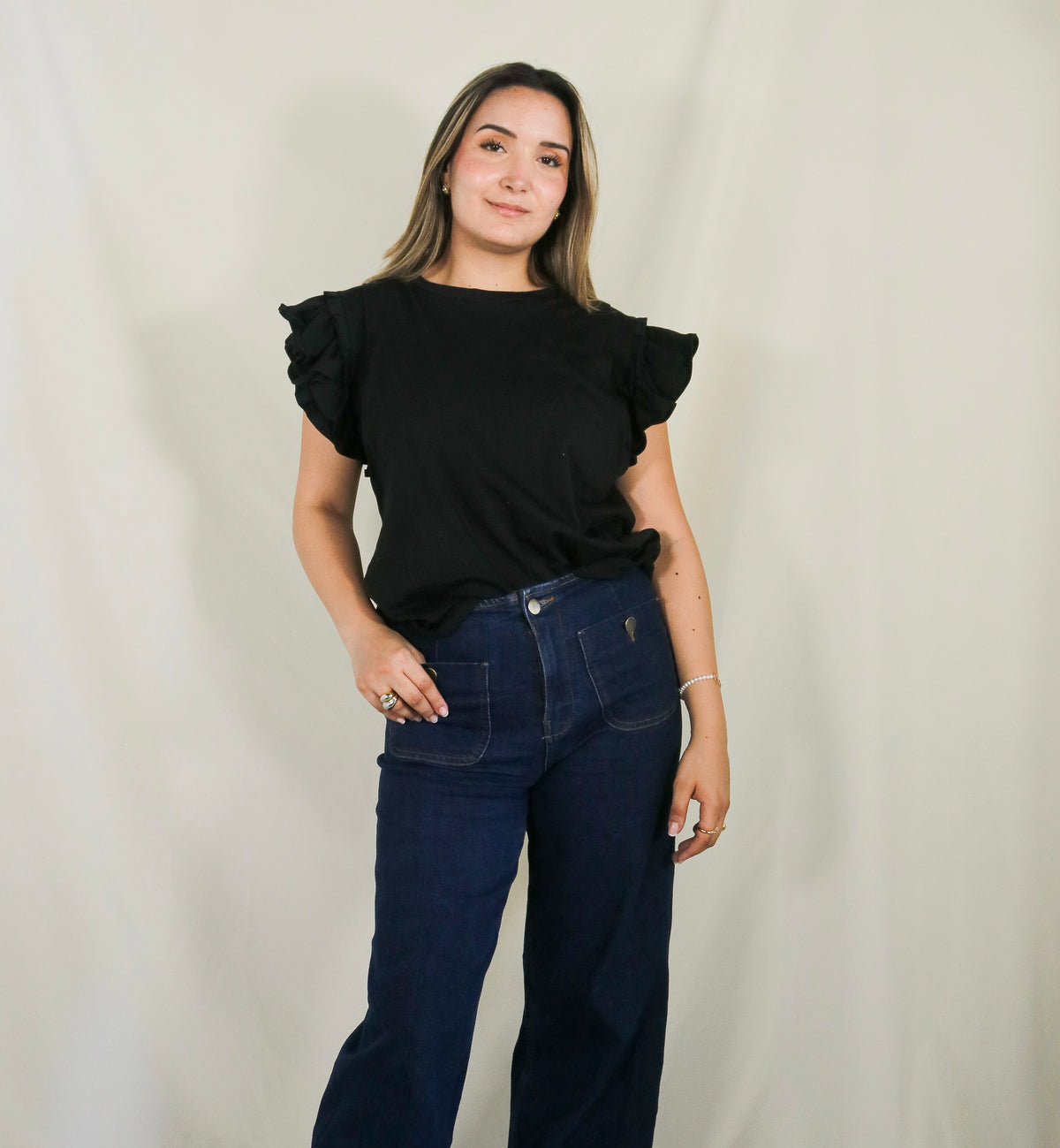 Nursing blouse, Adri black cotton