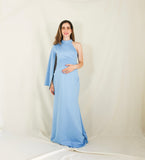 Vestido de maternidad Carola, azul francés