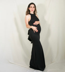 Vestido Eugenia, negro neopreno