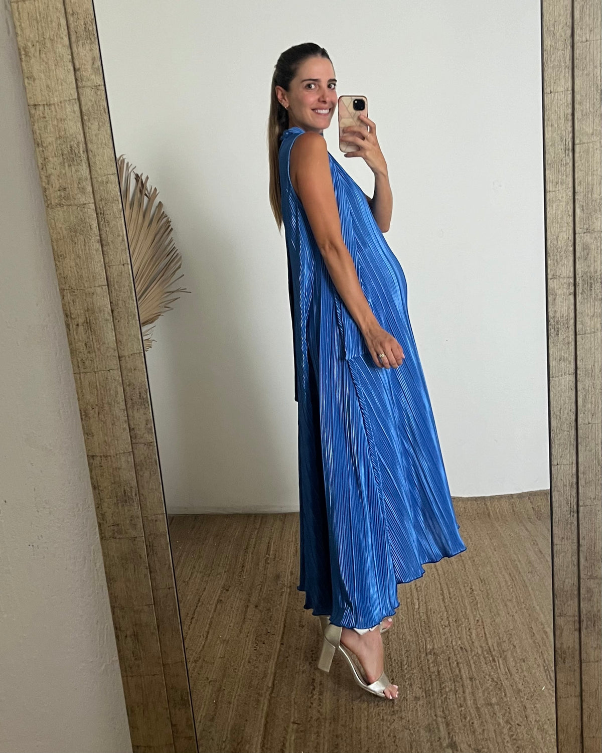 Vestido de maternidad Sonia rayas azules (M)