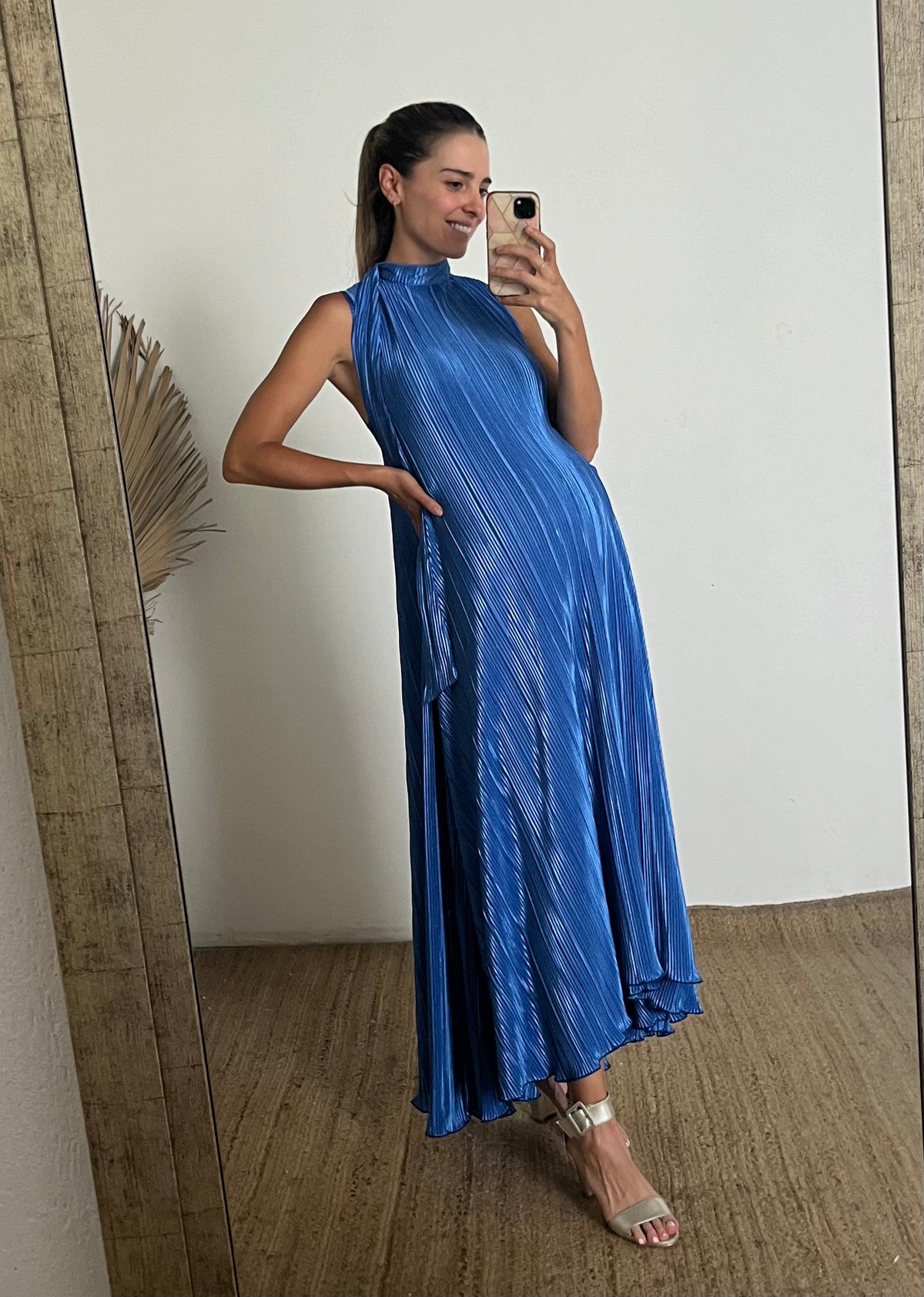 Vestido de maternidad Sonia rayas azules (M)