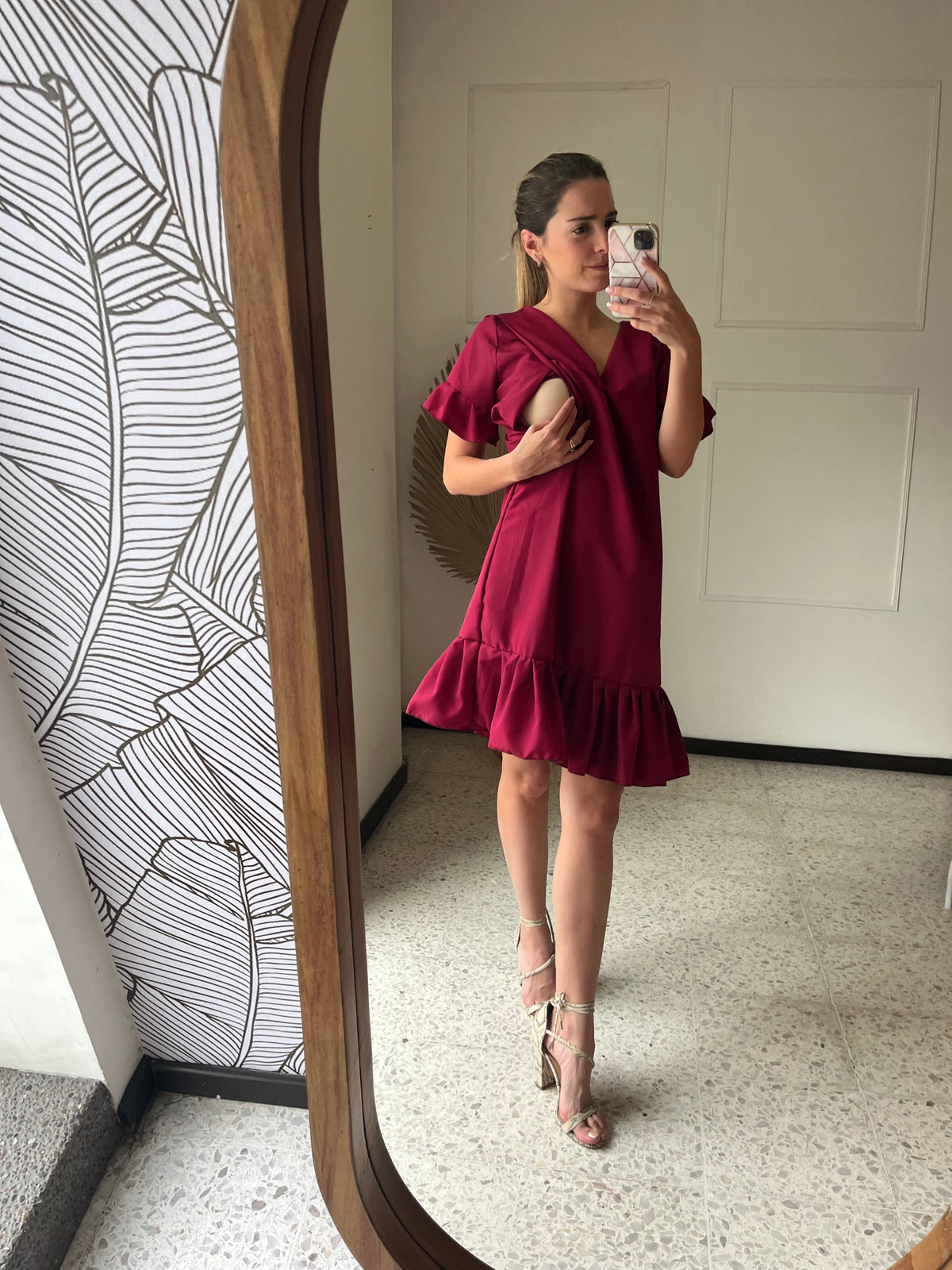 Vestido de lactancia Isabella, vino