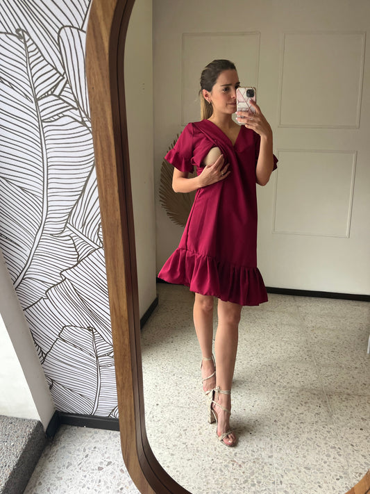 Vestido de lactancia Isabella, vino
