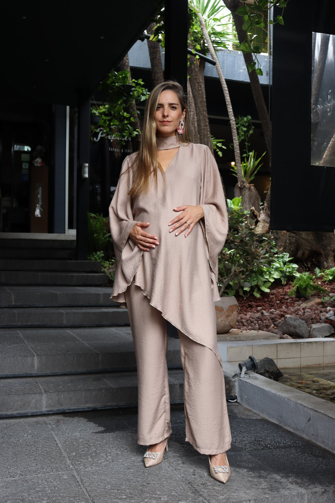 Jumpsuit de maternidad, Valeria beige tulum