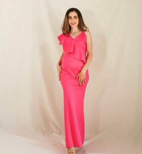 Vestido de maternidad Linda, rosa neón Ponti Roma