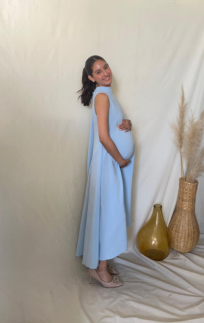 Vestido de maternidad Sonia, azul claro Madrid