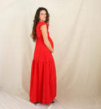 Red Andrea/Dalia maternity dress