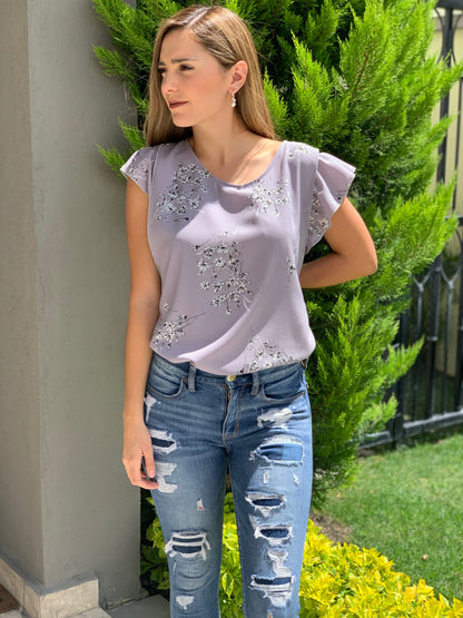 Blusa de lactancia andy bucarelli  (M)(XG)