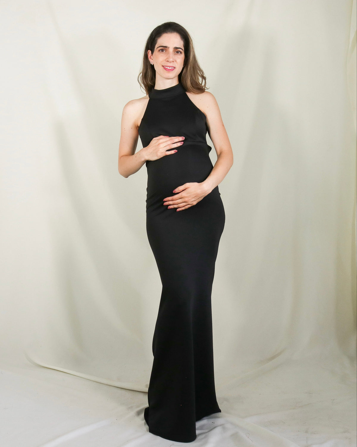 Vestido Eugenia, negro neopreno