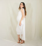 Vestido de maternidad, ilya ivory brilloso