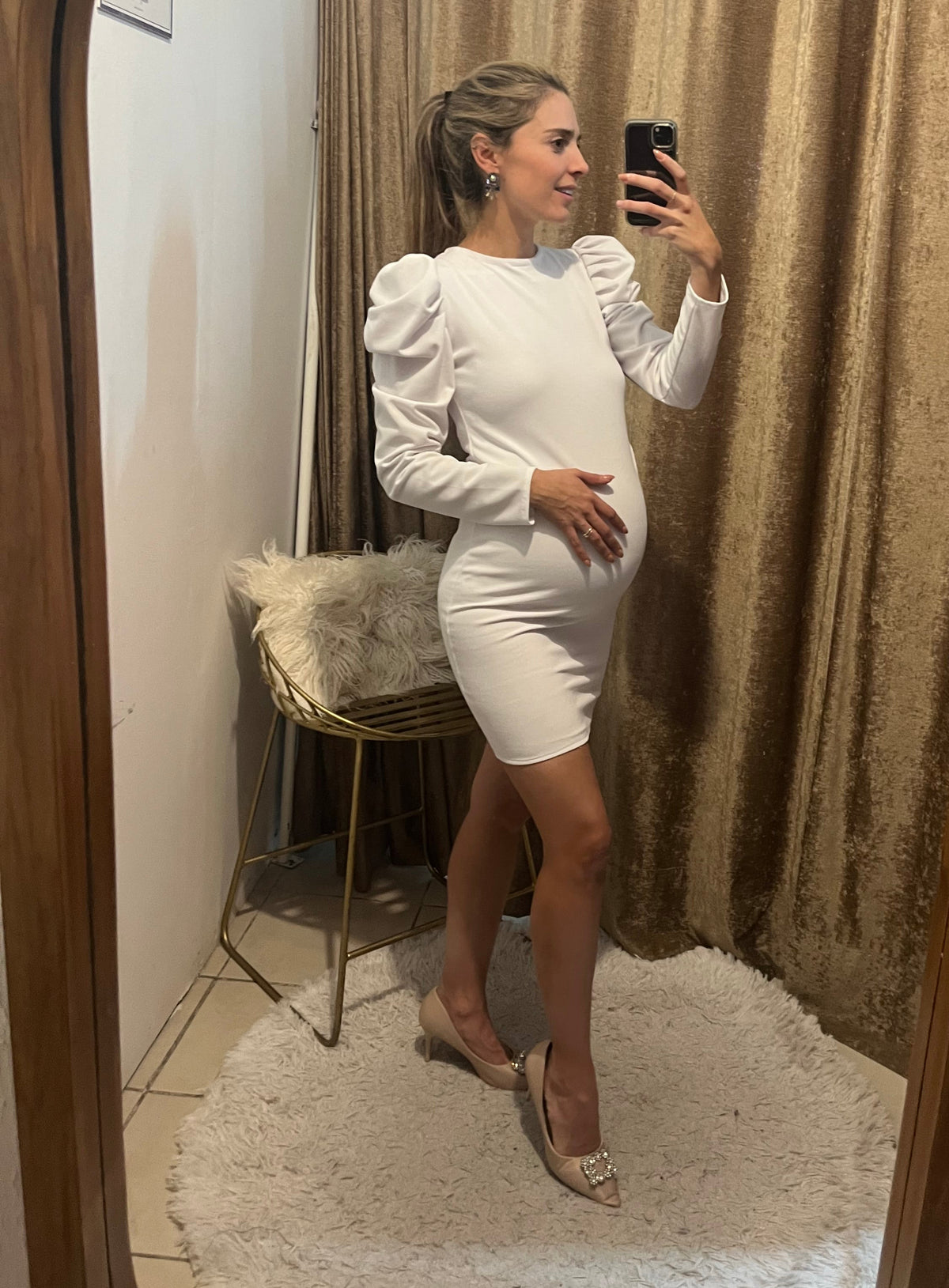 Maternity dress Vega XCH white