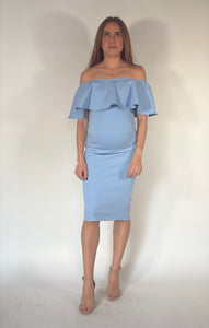 Vestido de maternidad, Arantza azul cielo