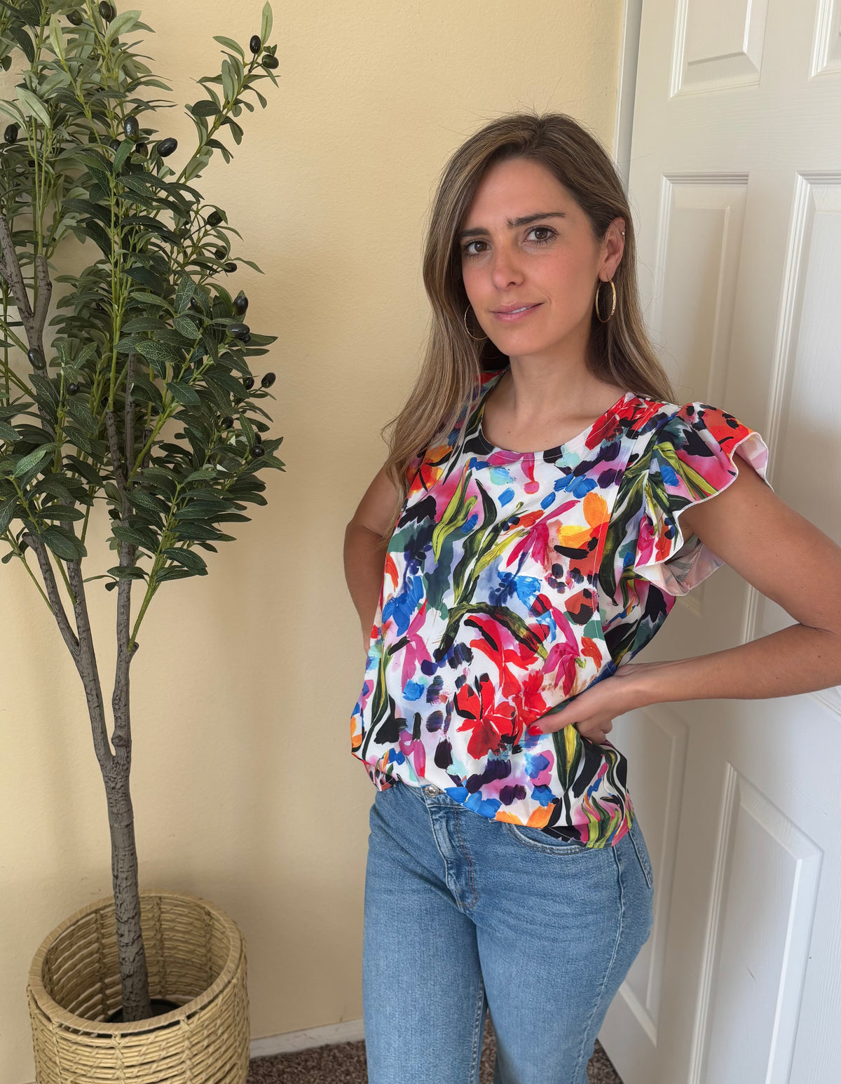 Blusa de lactancia Andy brochazos CH