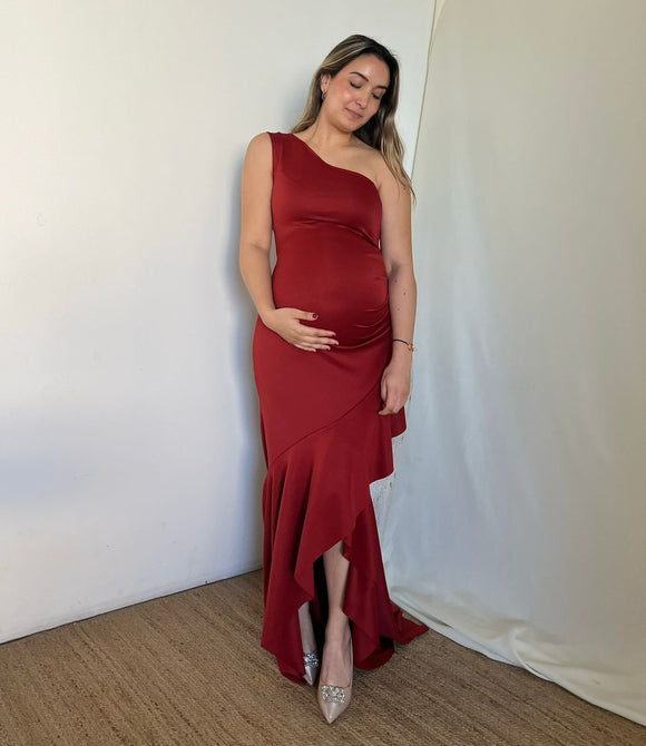 Vestido Gina de maternidad, óxido