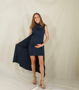 Vestido de maternidad, Elena azul marino