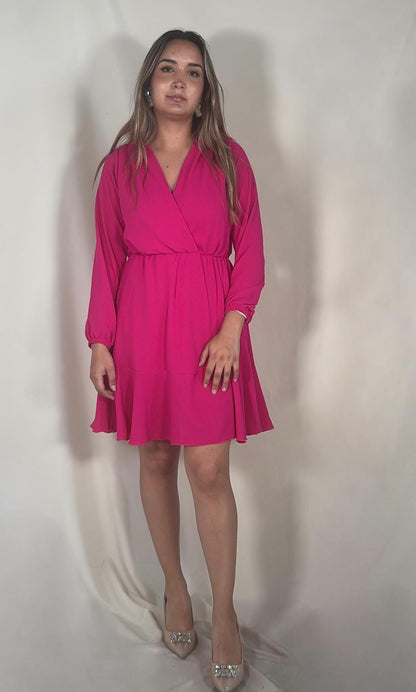 Vestido de lactancia, Zara rosa barbie mangas largas