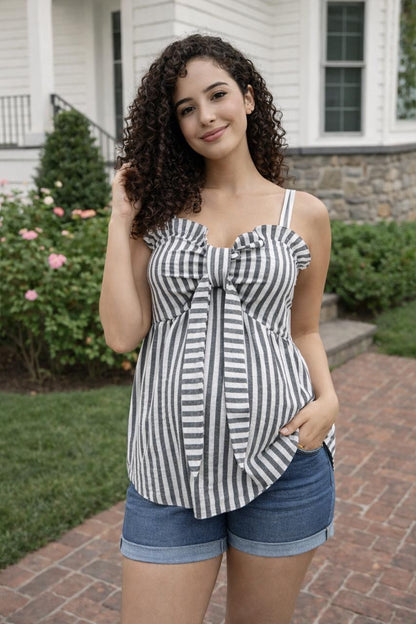 Blusa de maternidad, moño unitalla (varios colores)