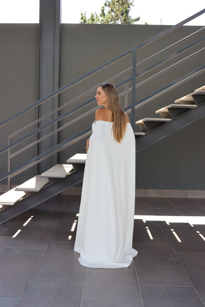 Vestido de maternidad Leonor, ivory neopreno