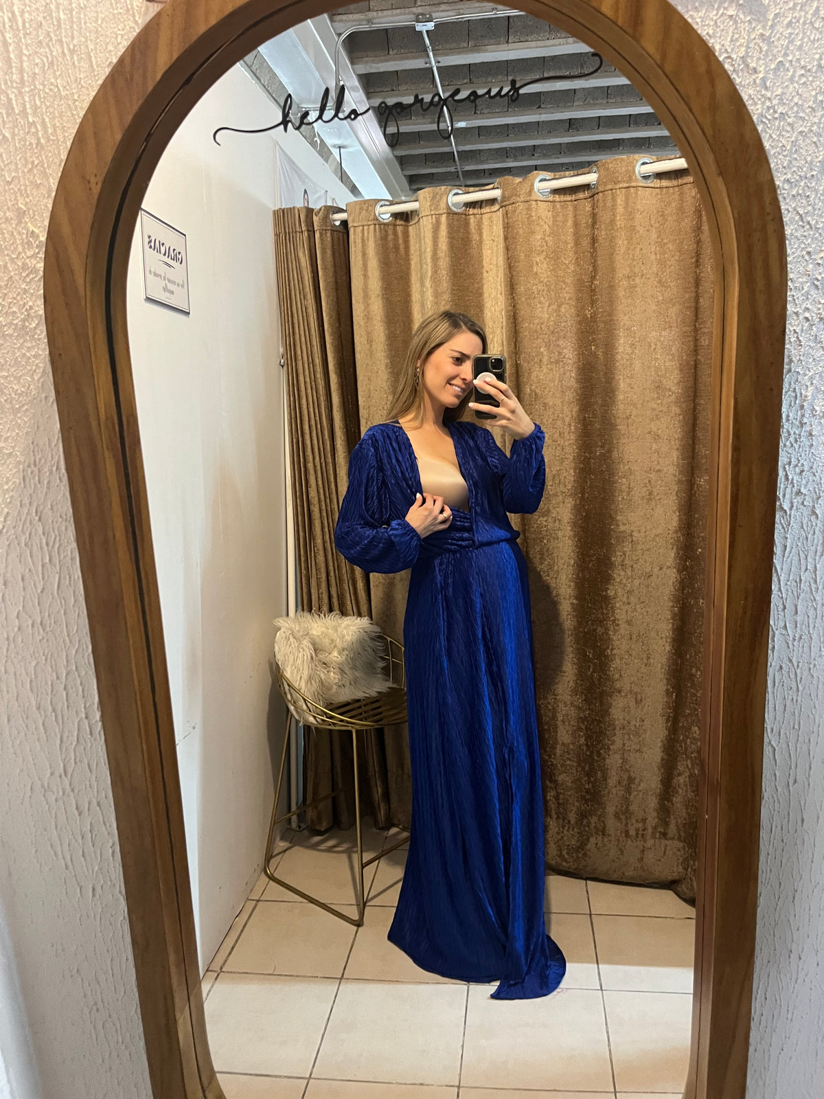 Vestido de lactancia y maternidad, Zara/Love azul corrugado rey