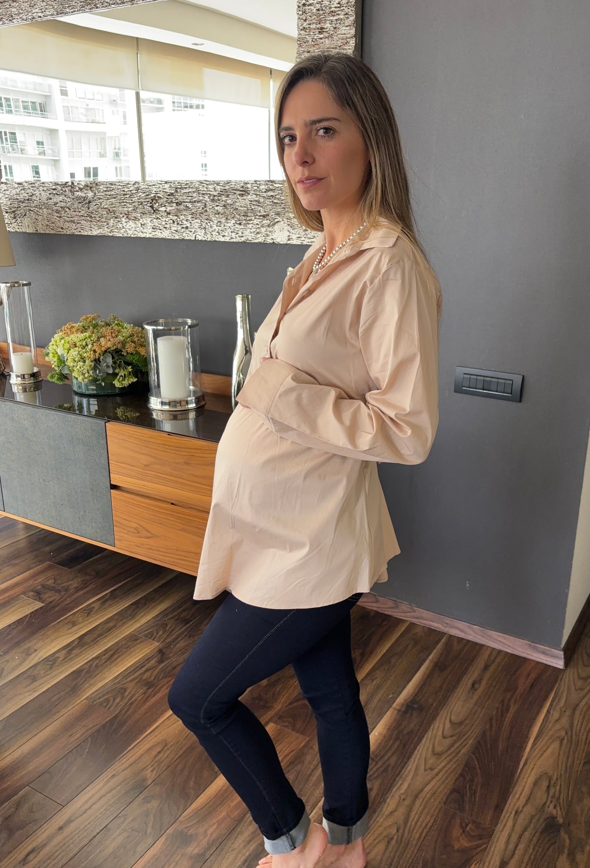 Camisa de maternidad Unitalla