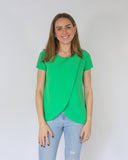 Nursing blouse, Diana green