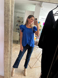 Blusa de lactancia, Diana mangas andy azul rey