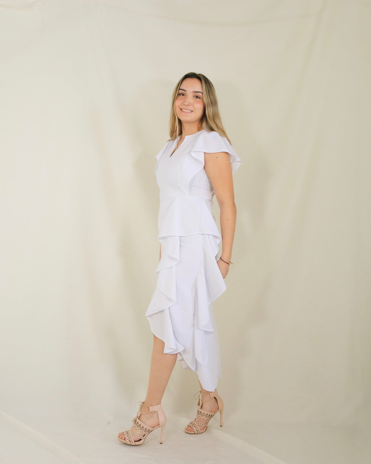 Vestido de lactancia, Jessica blanco
