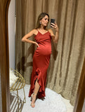 Vestido de maternidad Ines, óxido