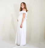 Dayana white maternity dress