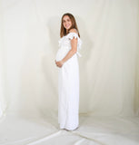 Dayana white maternity dress