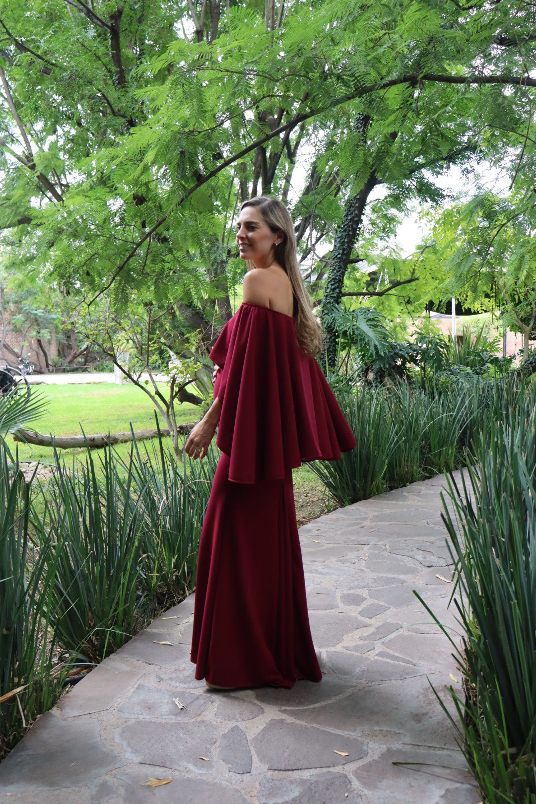 Vestido de maternidad Amparo, vino