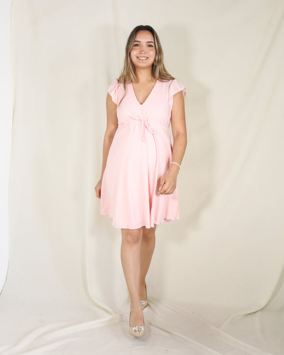 Maternity dress, Sofia mulberry