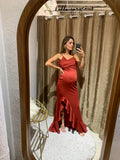 Vestido de maternidad Ines, óxido