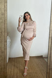 Vestido maternidad Paola, beige