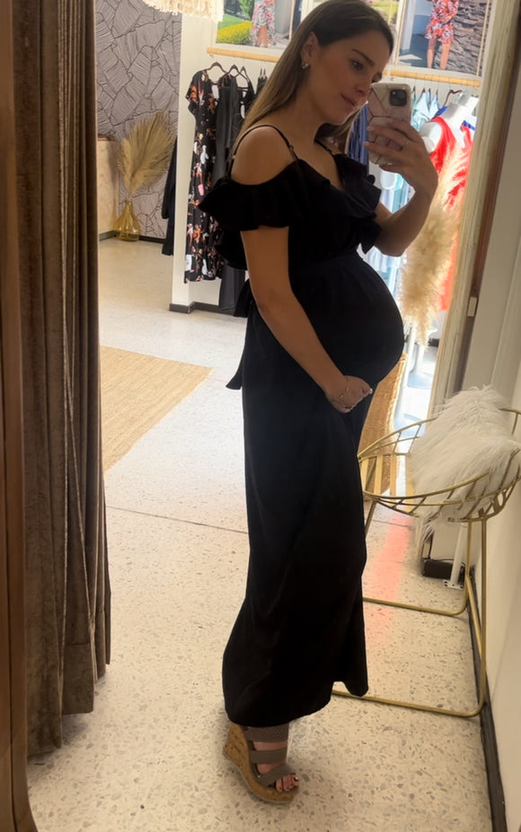 Vestido de maternidad Dayana negro