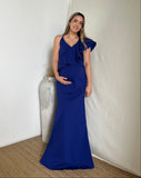 Vestido de maternidad Linda, azul imperial