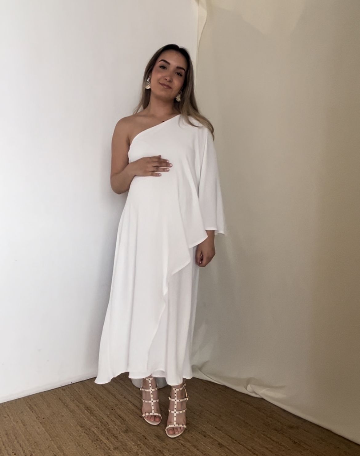 Vestido de maternidad Ilya Blanco Cey XG