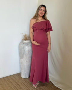 Vestido de maternidad Astrid, Rosa quemado