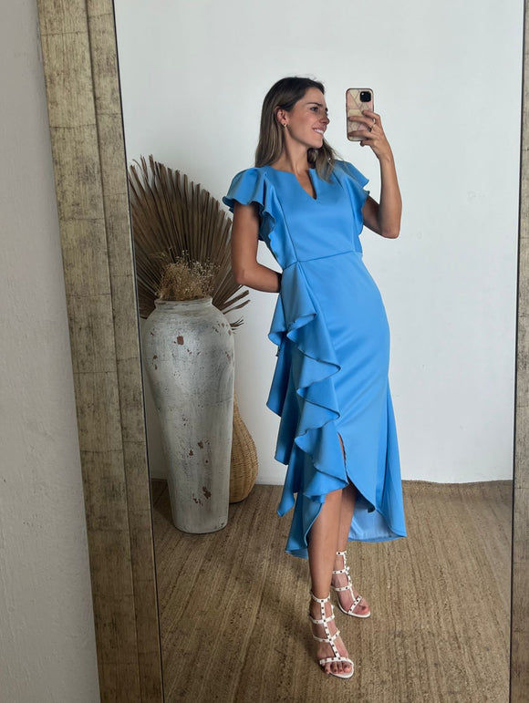 Vestido de lactancia, azul francés Jessica