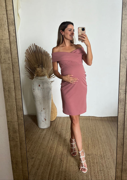 Vestido de maternidad, viridiana rosa quemado vertigo