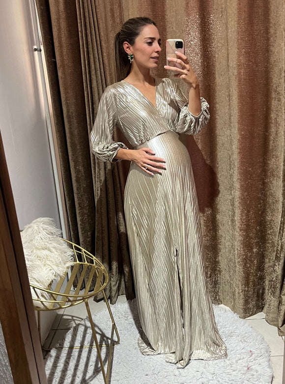 Vestido de maternidad, Nicole dorado CH a XG