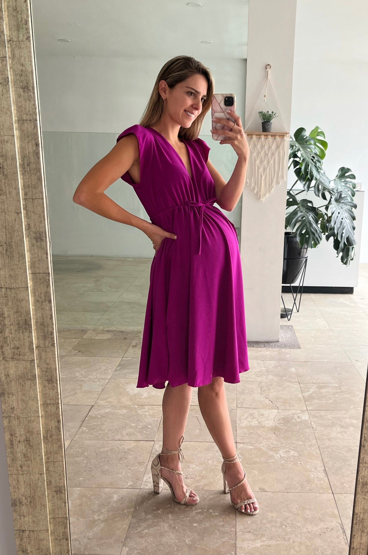 Vestido de maternidad, Sofia mulberry (CH y XG)