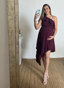 Vestido de maternidad Perla Vino