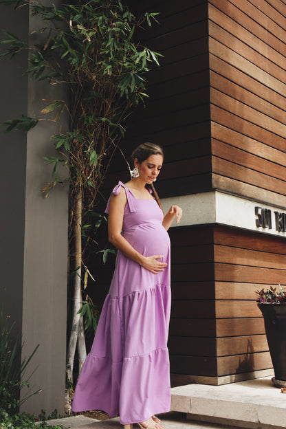 Vestido de maternidad Dalia lila CH