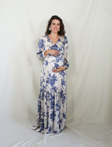 Maternity dress, Juliet Shiny pink,