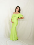 Vestido de maternidad, Alejandra verde limon M