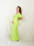 Vestido de maternidad, Alejandra verde limon M